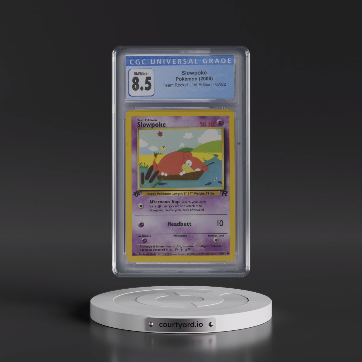 2000 Team Rocket #67/82 Slowpoke - 1st Edition 1st Edition (CGC 8.5 NM-MT+)