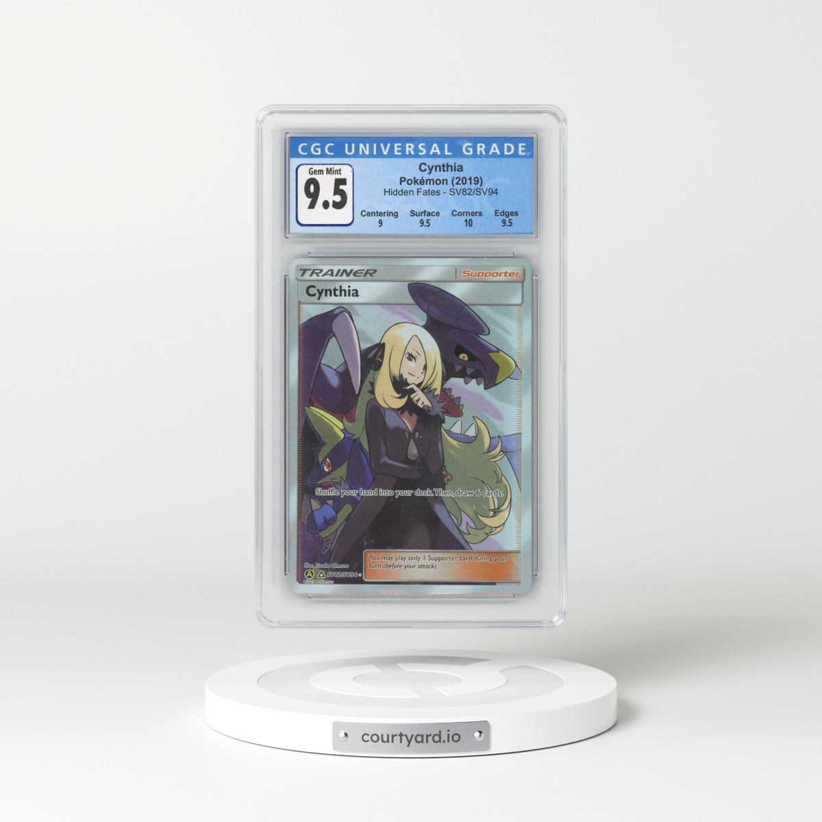 2019 Hidden Fates #SV82/SV94 Cynthia (CGC 10 GEM MINT)