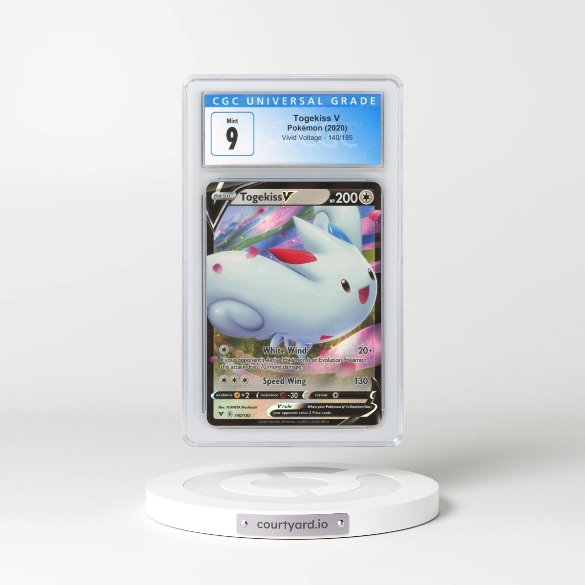 2020 Vivid Voltage #140 Togekiss V - Full Art Holo (CGC 9 MINT)