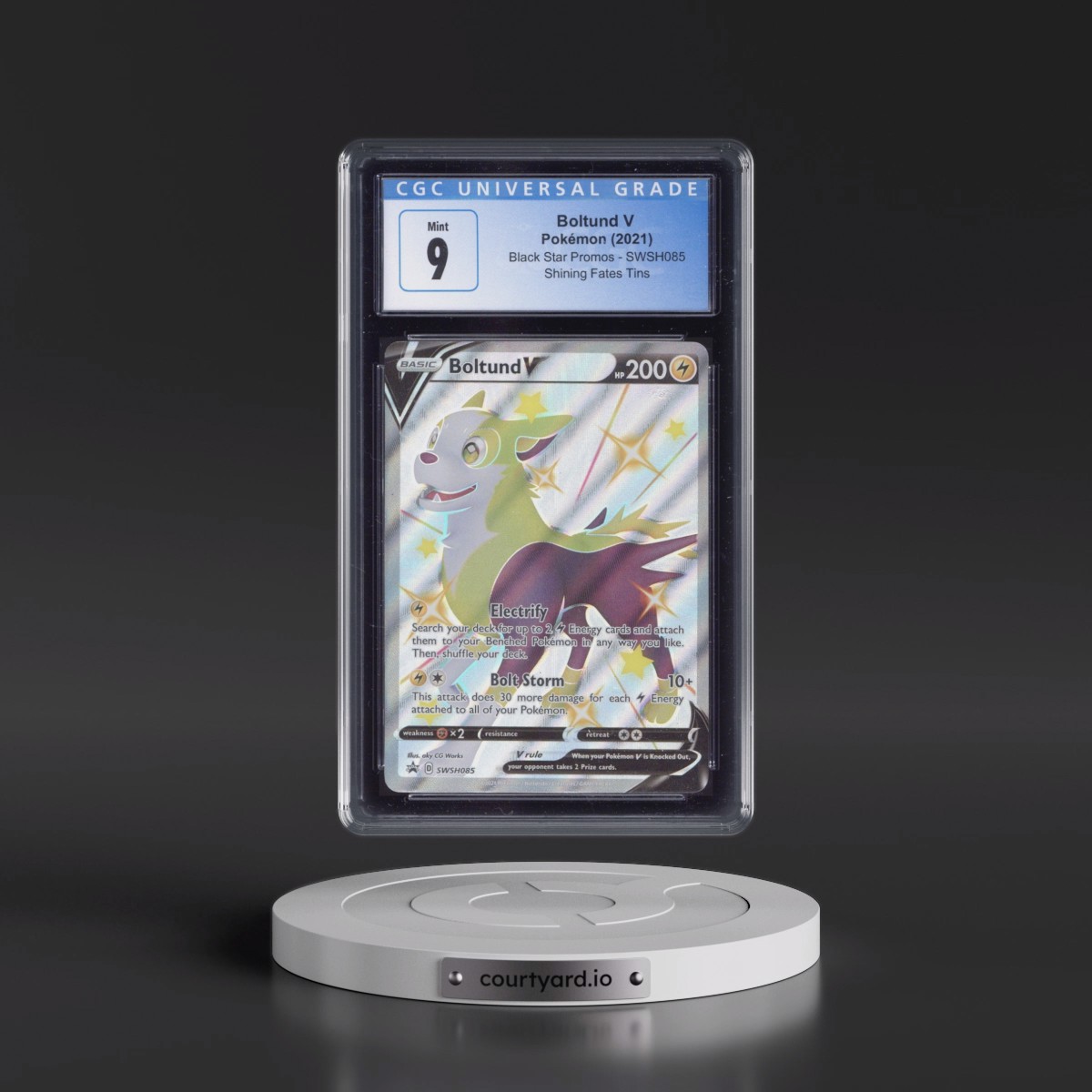 2017 Black Star Promos - Sword & Shield #SWSH085 Boltund V - Holo (CGC 9 MINT)