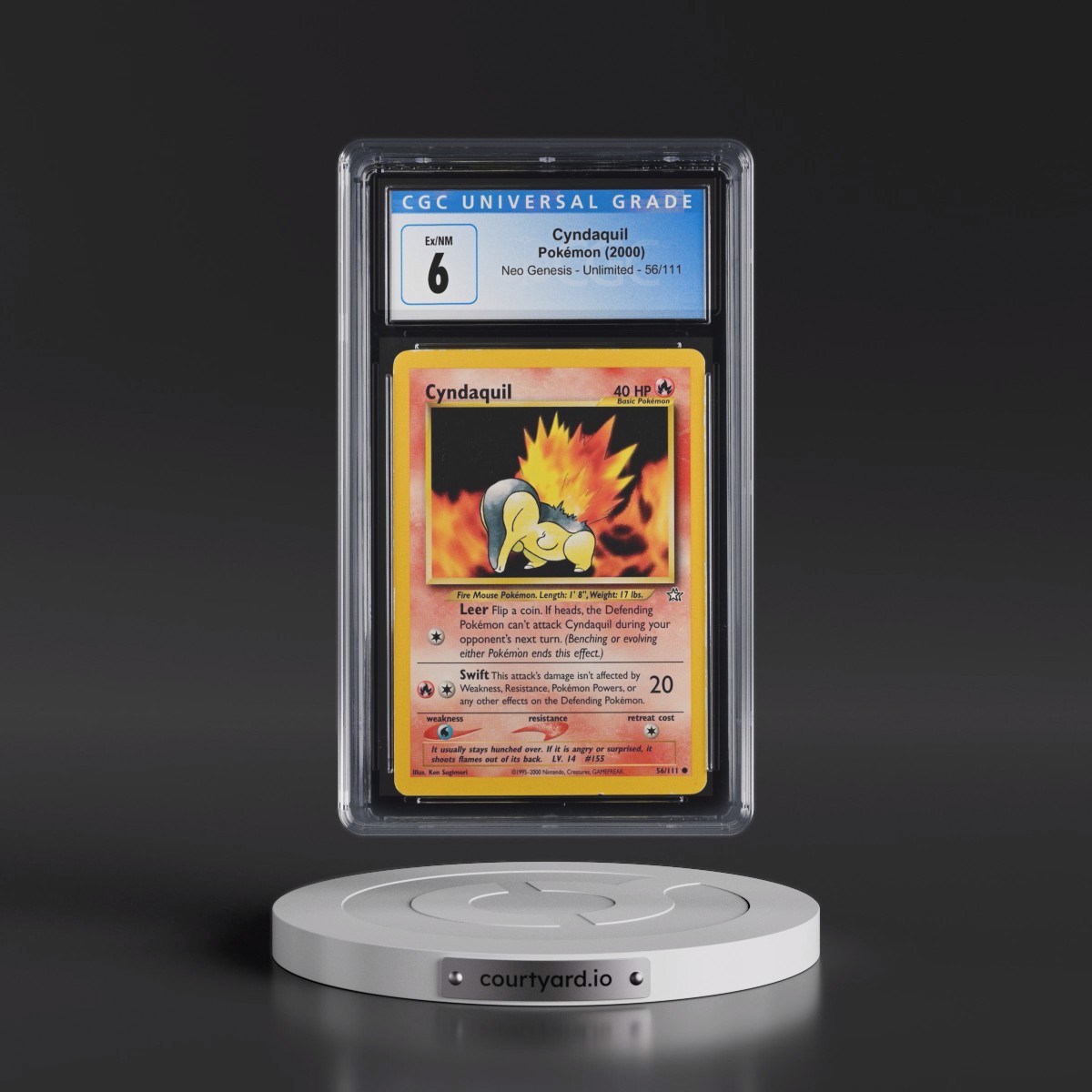 2000 Neo Genesis #56/111 Cyndaquil (CGC 6 EX-NM)