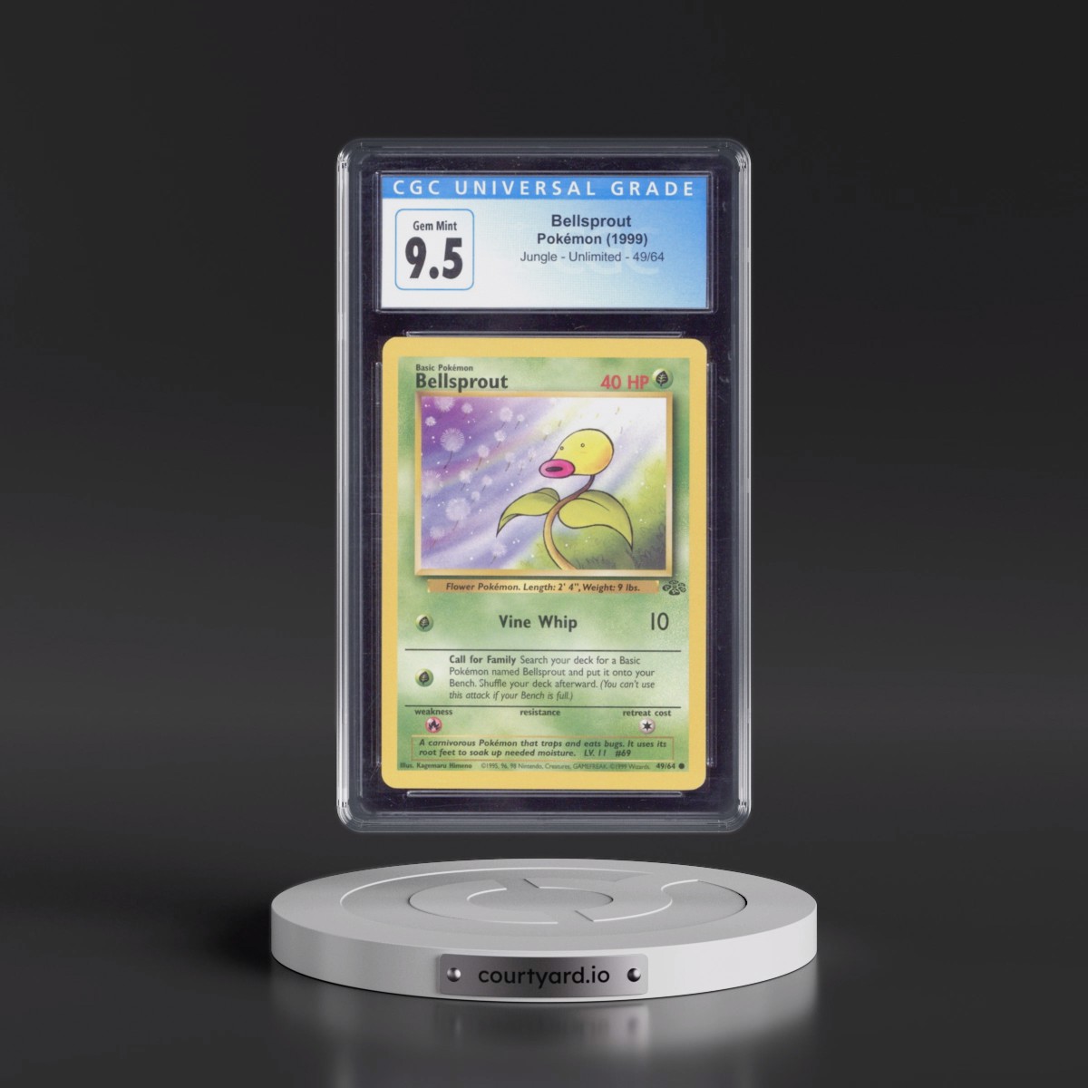 1999 Jungle #49/64 Bellsprout (CGC 10 GEM MINT)