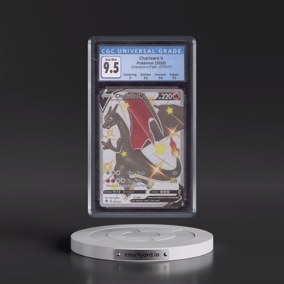 2020 Champion's Path #079/073 Charizard V - Secret Rare Holo (CGC 10 GEM MINT)