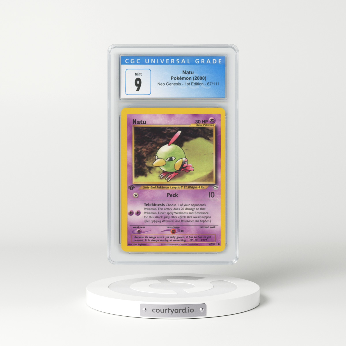 2000 Neo Genesis #67/111 Natu - 1st Edition (CGC 9 MINT)