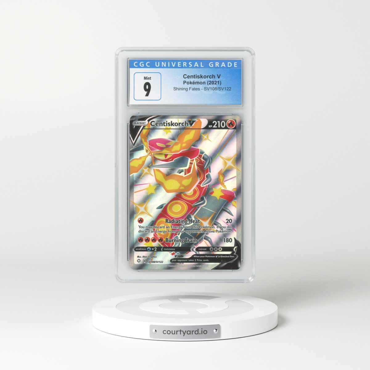 2021 Shining Fates #SV108 Centiskorch V - Holo (CGC 9 MINT)
