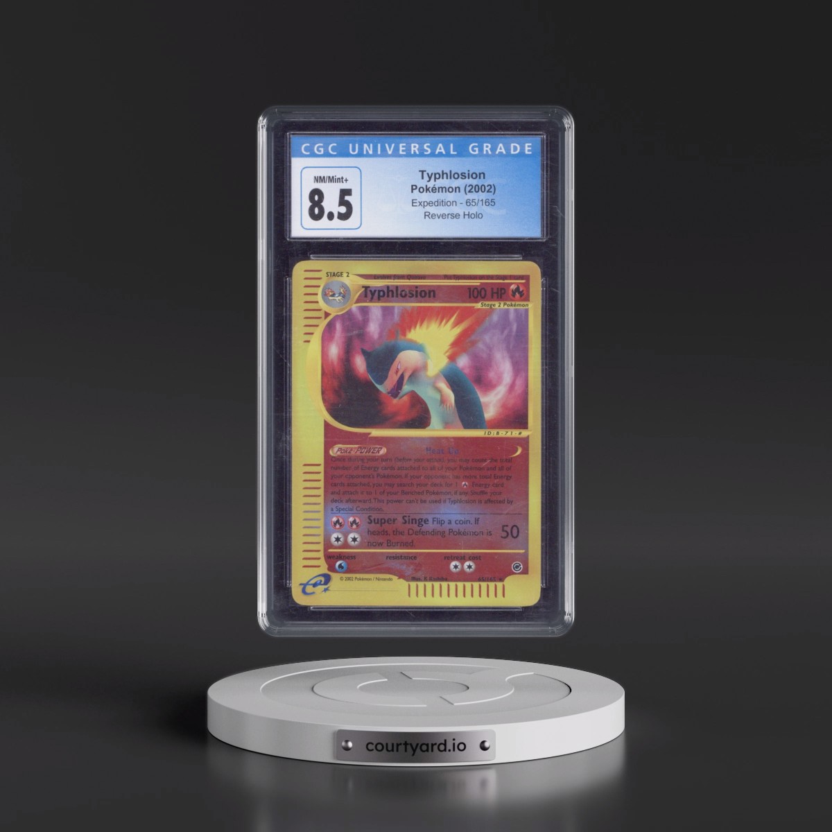 2002 Expedition #65/165 Typhlosion - Reverse Holo (CGC 8.5 NM-MT+)