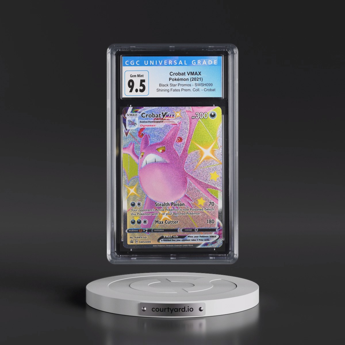 2017 Black Star Promos - Sword & Shield #SWSH099 Crobat VMAX - Holo Shining Fates Premium Collection - Crobat (CGC 10 GEM MINT)