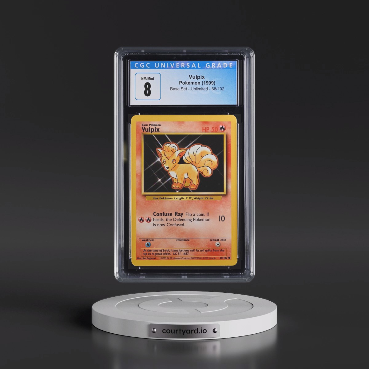 1999 Base Set #68/102 Vulpix (CGC 8 NM-MT)