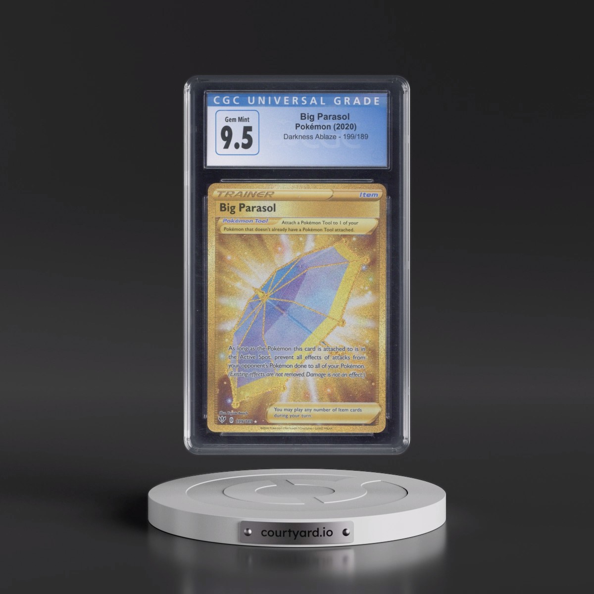 2020 Darkness Ablaze Big Parasol - Secret Rare Holo #199/189 CGC 10