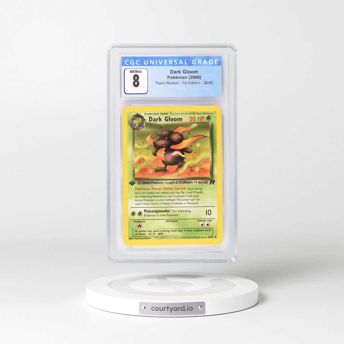 2000 Team Rocket #36/82 Dark Gloom - 1st Edition 1st Edition (CGC 8 NM-MT)