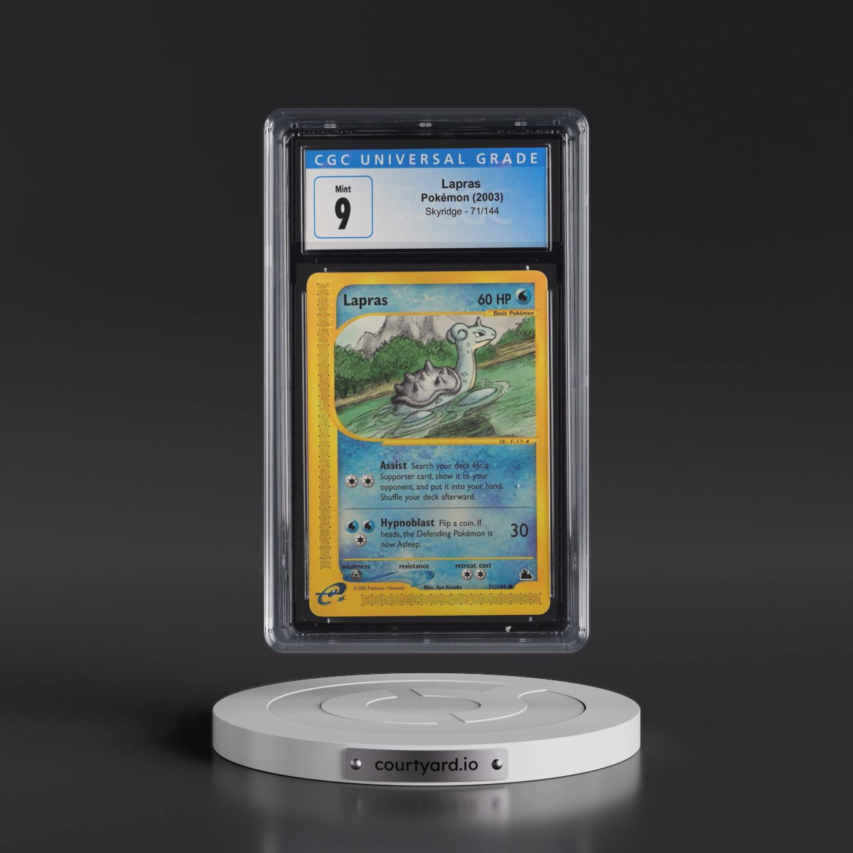2003 Skyridge #71/144 Lapras (CGC 9 MINT)