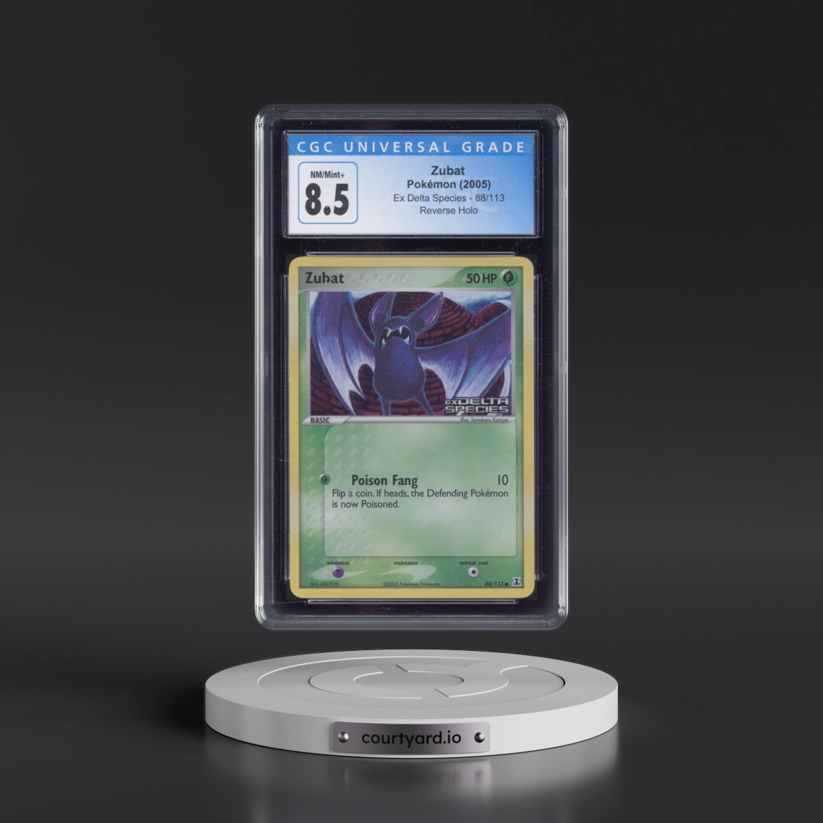 2005 EX Delta Species #88/113 Zubat - Reverse Holo (CGC 8.5 NM-MT+)