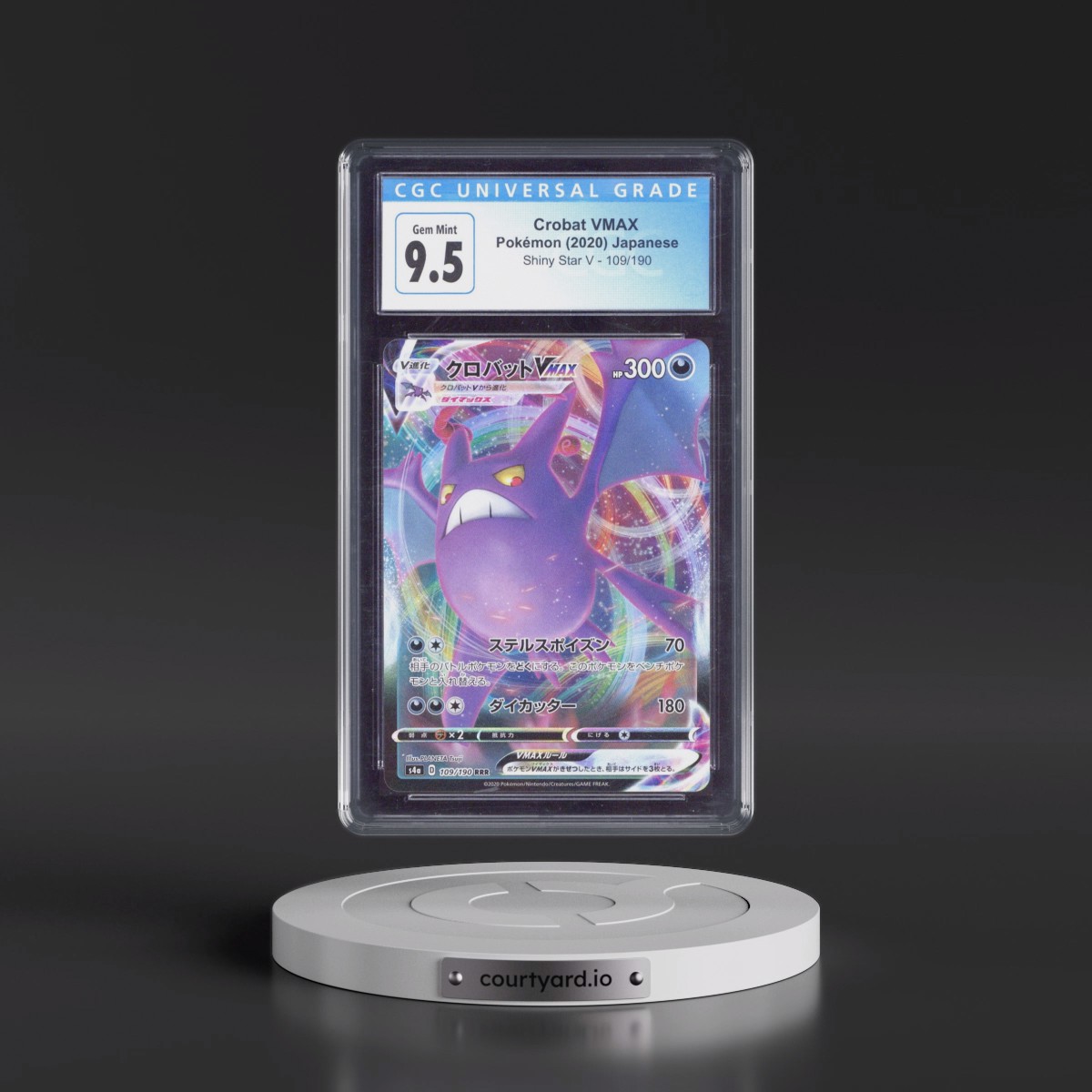2020 Shiny Star V #109/190 Crobat VMAX - Holo (CGC 10 GEM MINT)
