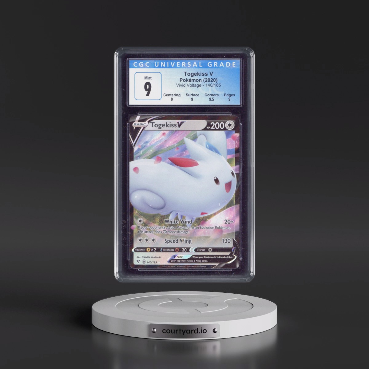 2020 Vivid Voltage #140/185 Togekiss V - Holo (CGC 9 MINT)