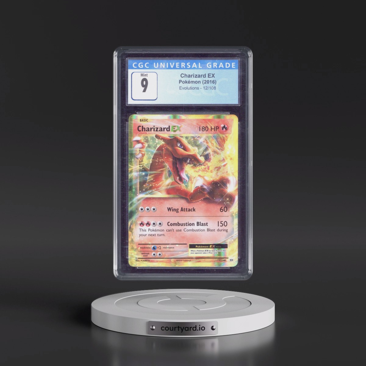 2016 Evolutions #12/108 Charizard EX - Holo (CGC 9 MINT)