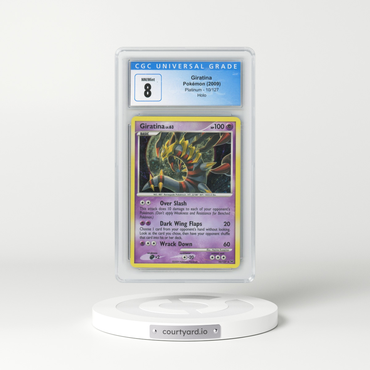 2009 Platinum #10/127 Giratina - Holo (CGC 8 NM-MT)