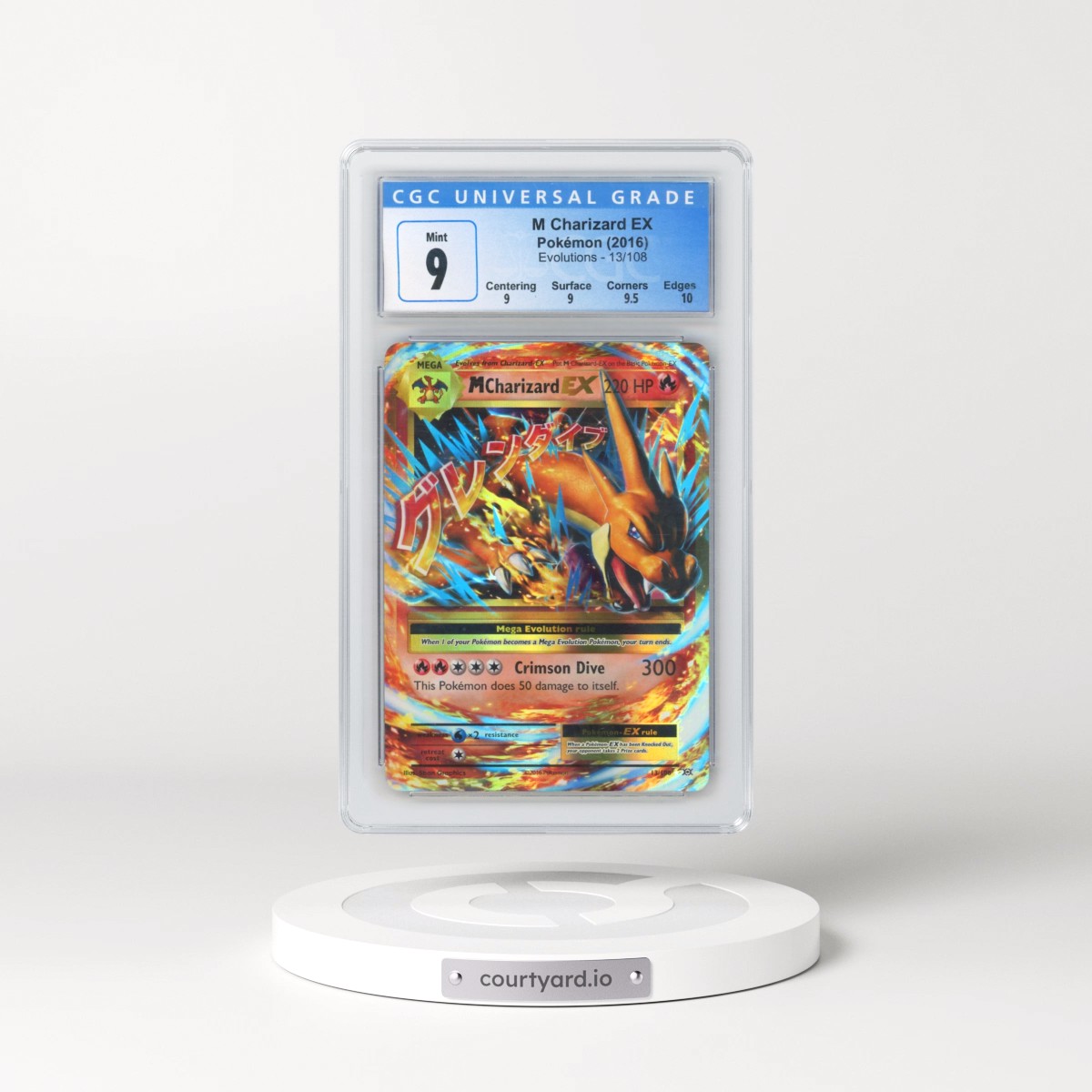 2016 Evolutions #13/108 M Charizard EX - Holo (CGC 9 MINT)