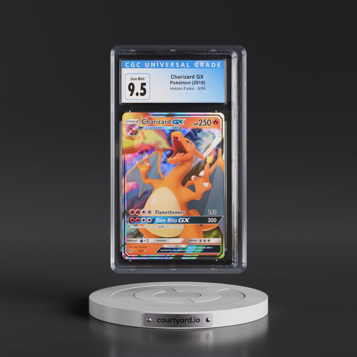 2019 Hidden Fates #9/68 Charizard GX - Holo (CGC 10 GEM MINT)
