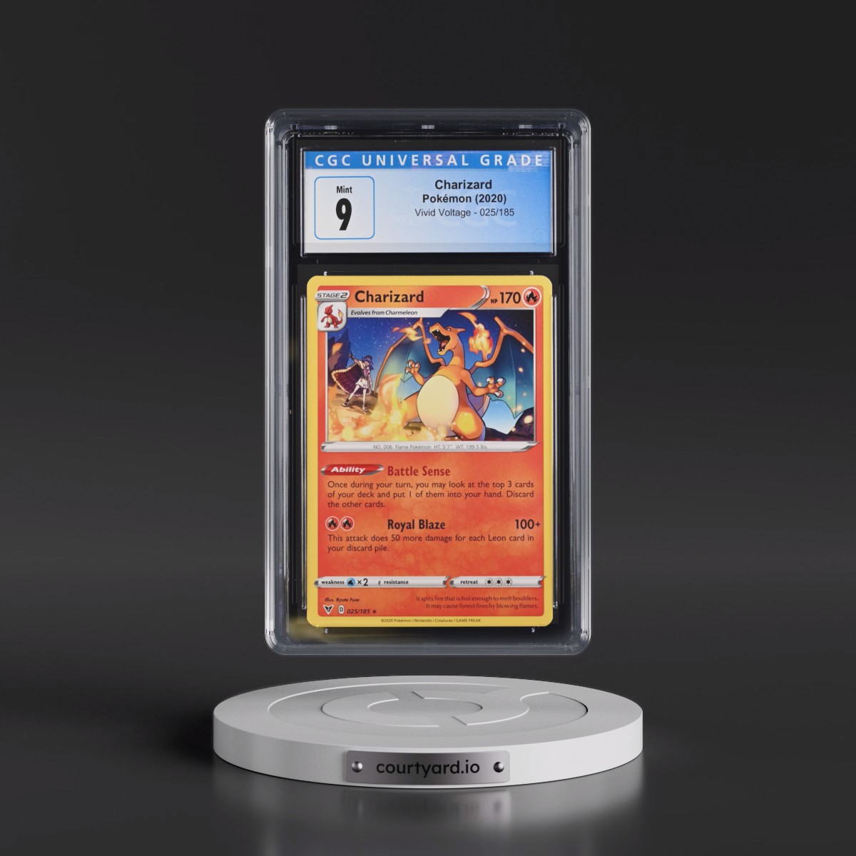 2020 Vivid Voltage #025/185 Charizard (CGC 9 MINT)