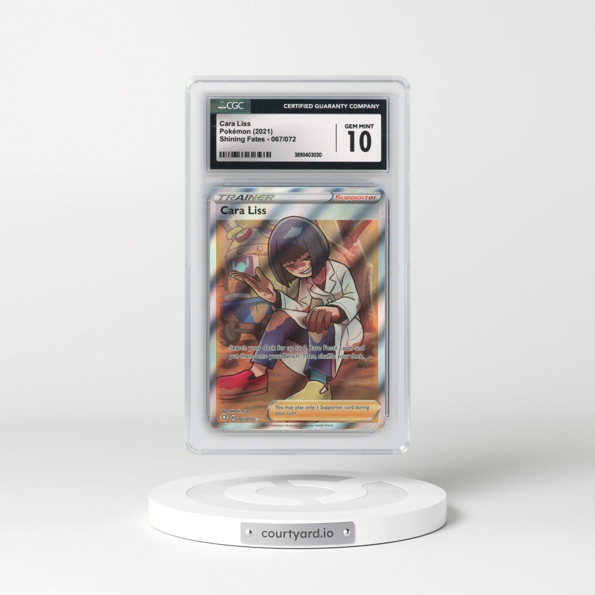 2021 Shining Fates #067/072 Cara Liss (CGC 10 GEM MINT)