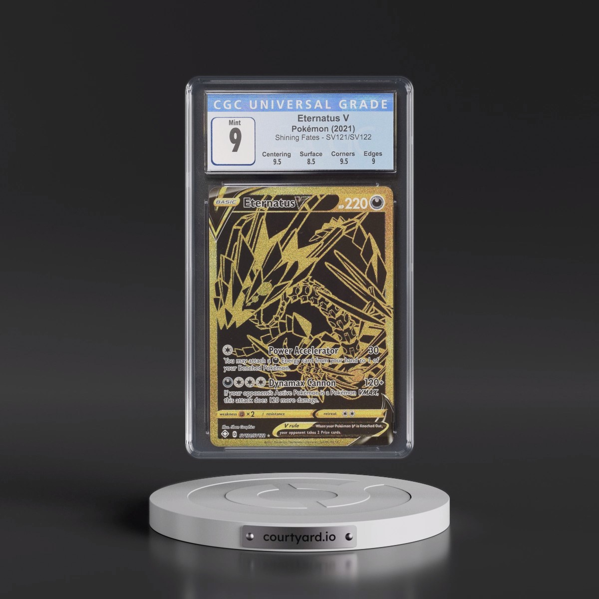2021 Shining Fates #SV121/SV122 Eternatus V - Shiny Vault Holo (CGC 9 MINT)