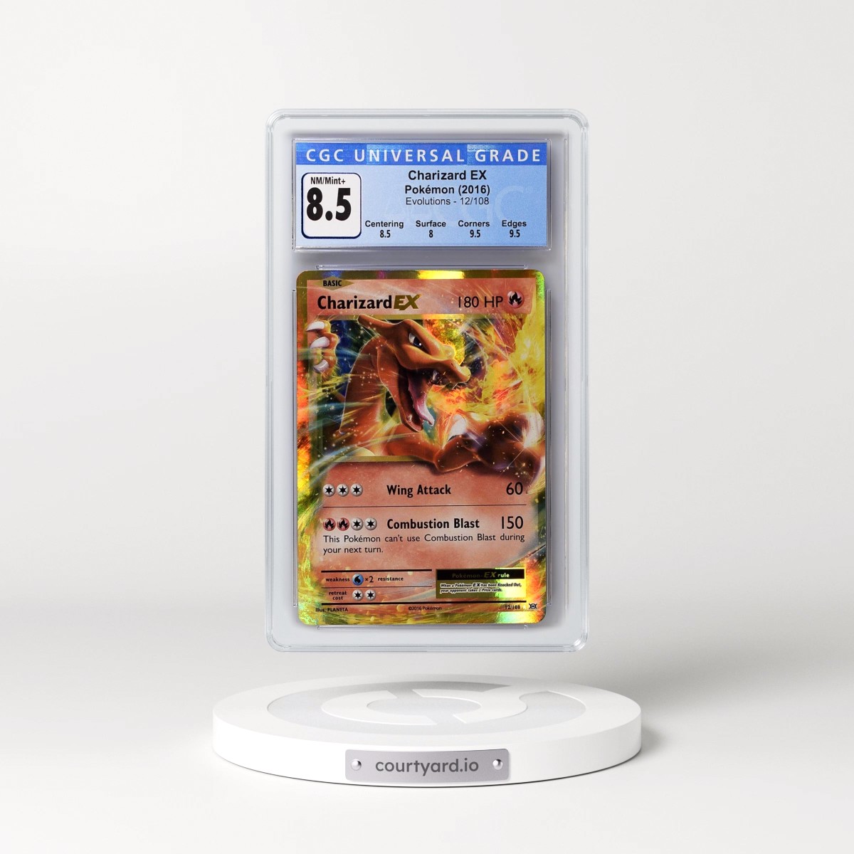 2016 Evolutions Charizard EX - Holo #12/108 CGC 8.5