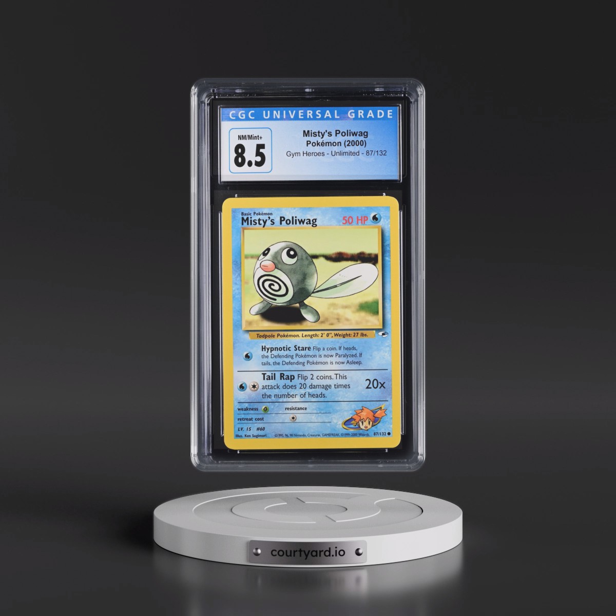 2000 Gym Heroes #87/132 Misty's Poliwag (CGC 8.5 NM-MT+)