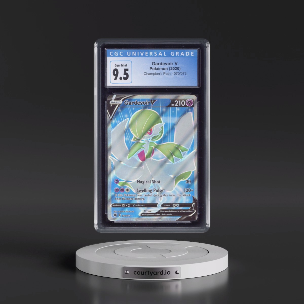 2020 Champion's Path #070/073 Gardevoir V - Ultra Rare Holo (CGC 10 GEM MINT)