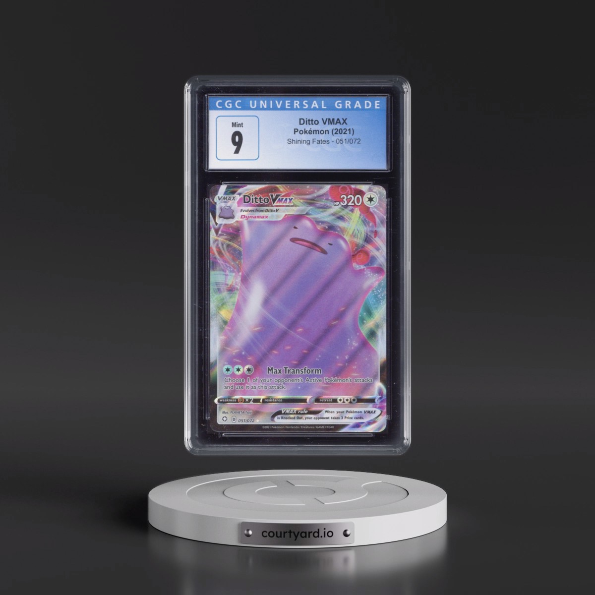 2021 Shining Fates #051/072 Ditto VMAX - Holo (CGC 9 MINT)