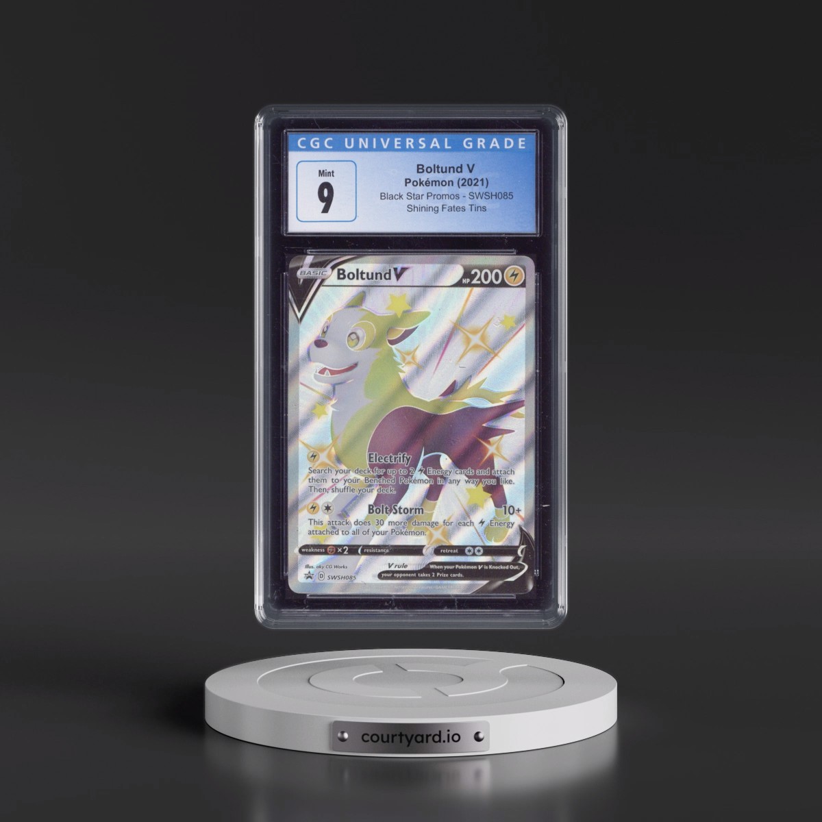 2017 Black Star Promos - Sword & Shield #SWSH085 Boltund V - Holo (CGC 9 MINT)