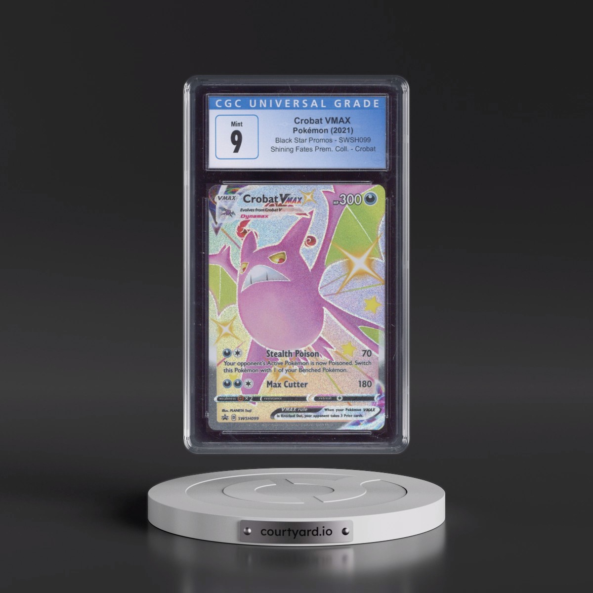 2017 Black Star Promos - Sword & Shield #SWSH099 Crobat VMAX - Shining Fates Premium Collection - Crobat (Holo) (CGC 9 MINT)