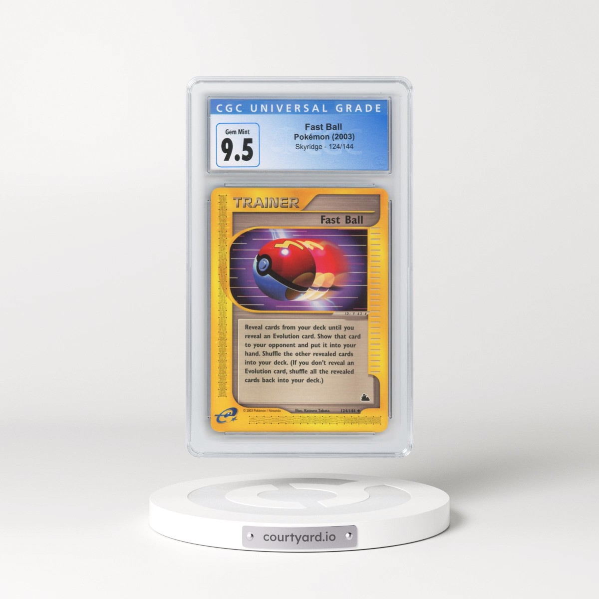 2003 Skyridge #124/144 Fast Ball (CGC 10 GEM MINT)