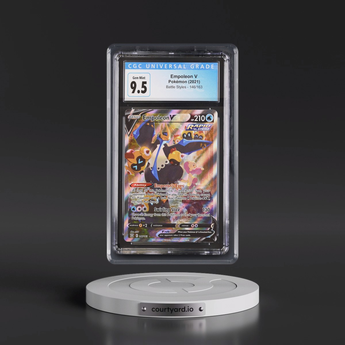2021 Battle Styles #146/163 Empoleon V - Ultra Rare Holo (CGC 10 GEM MINT)