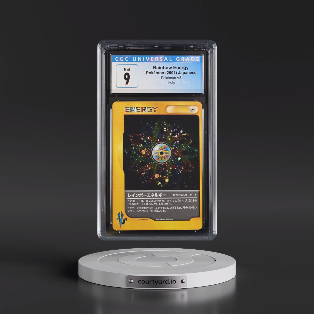 2001 Pokémon VS Rainbow Energy - Holo CGC 9