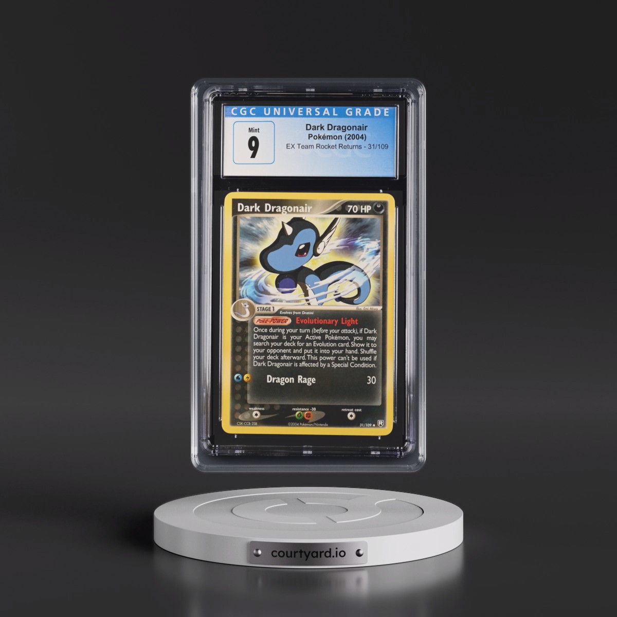 2004 EX Team Rocket Returns #31/109 Dark Dragonair (CGC 9 MINT)