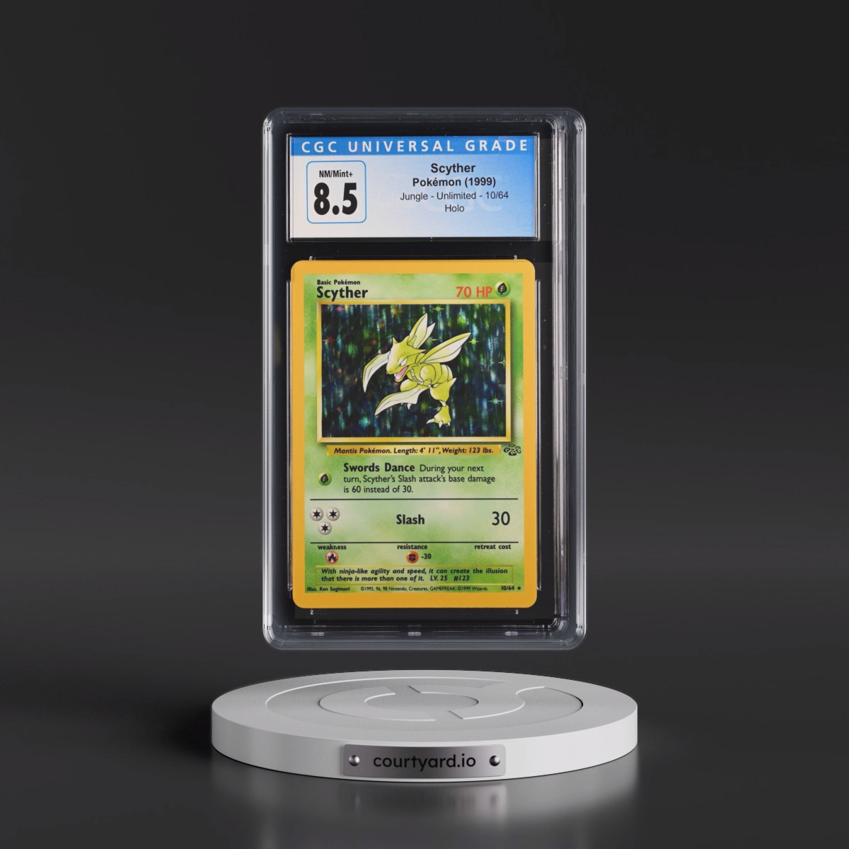 1999 Jungle Scyther - Holo #10/64 CGC 8.5