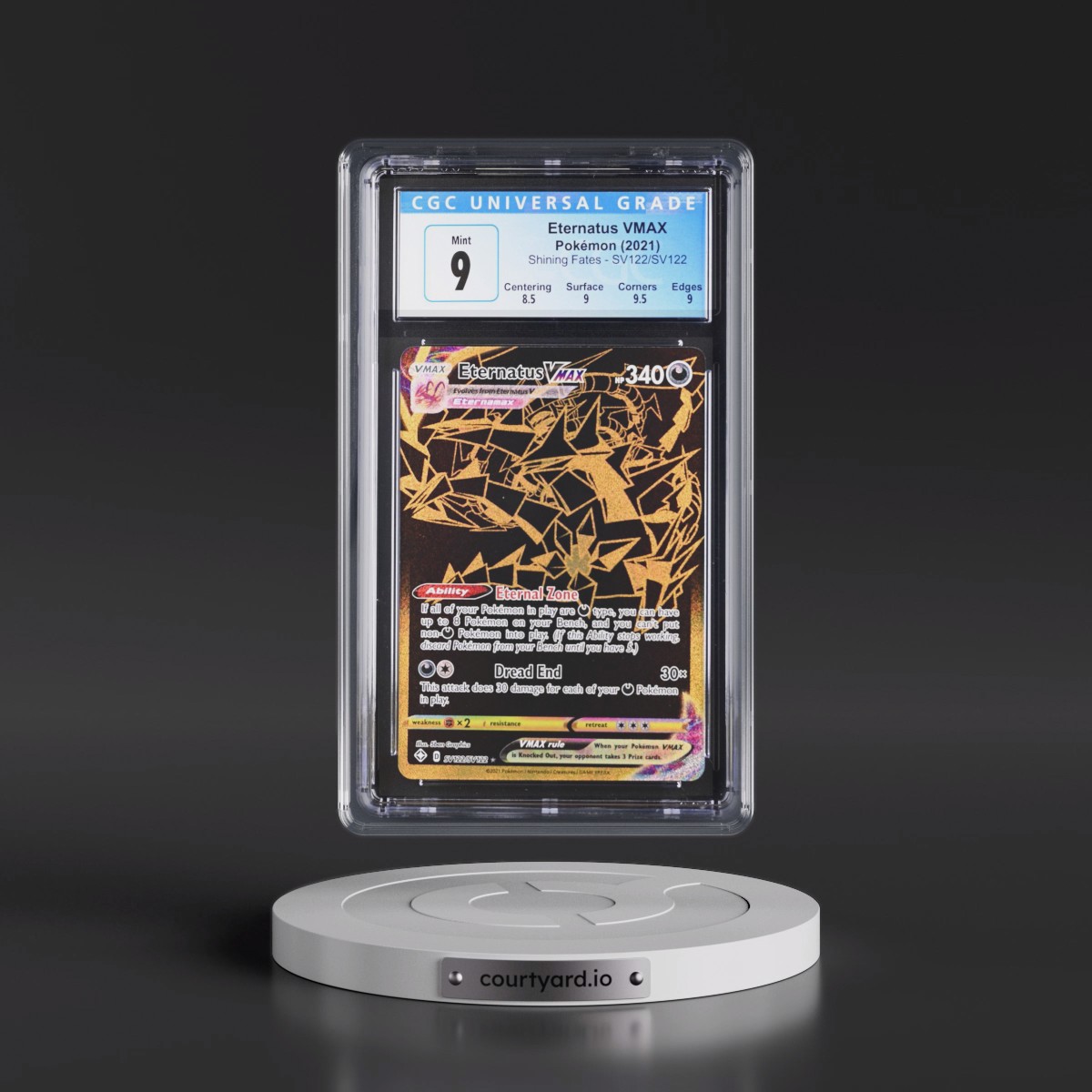 2021 Shining Fates #SV122/SV122 Eternatus VMAX - Shiny Vault Holo (CGC 9 MINT)