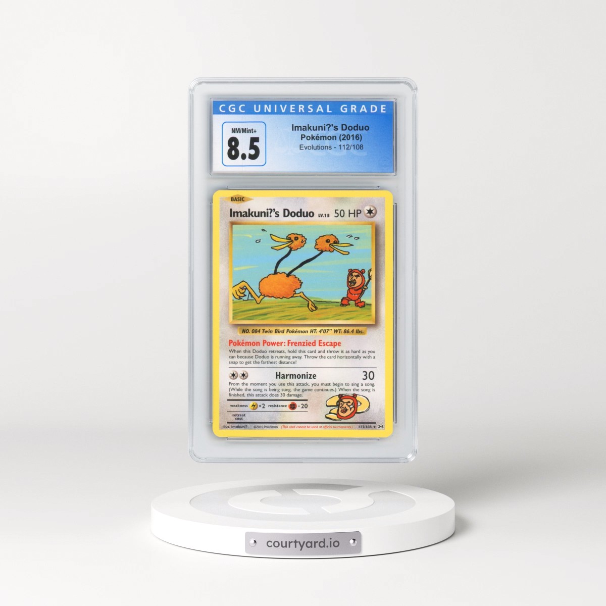 2016 Evolutions #112/108 Imakuni?'s Doduo (CGC 8.5 NM-MT+)