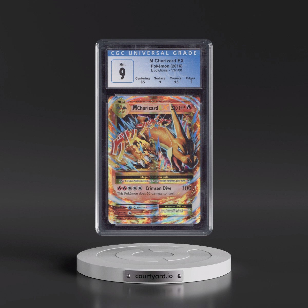 2016 Evolutions #13/108 M Charizard EX - Holo (CGC 9 MINT)