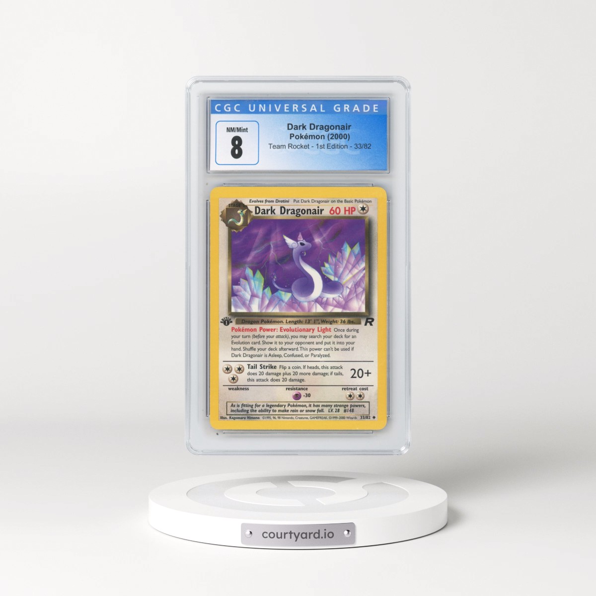 2000 Team Rocket #33/82 Dark Dragonair - 1st Edition 1st Edition (CGC 8 NM-MT)