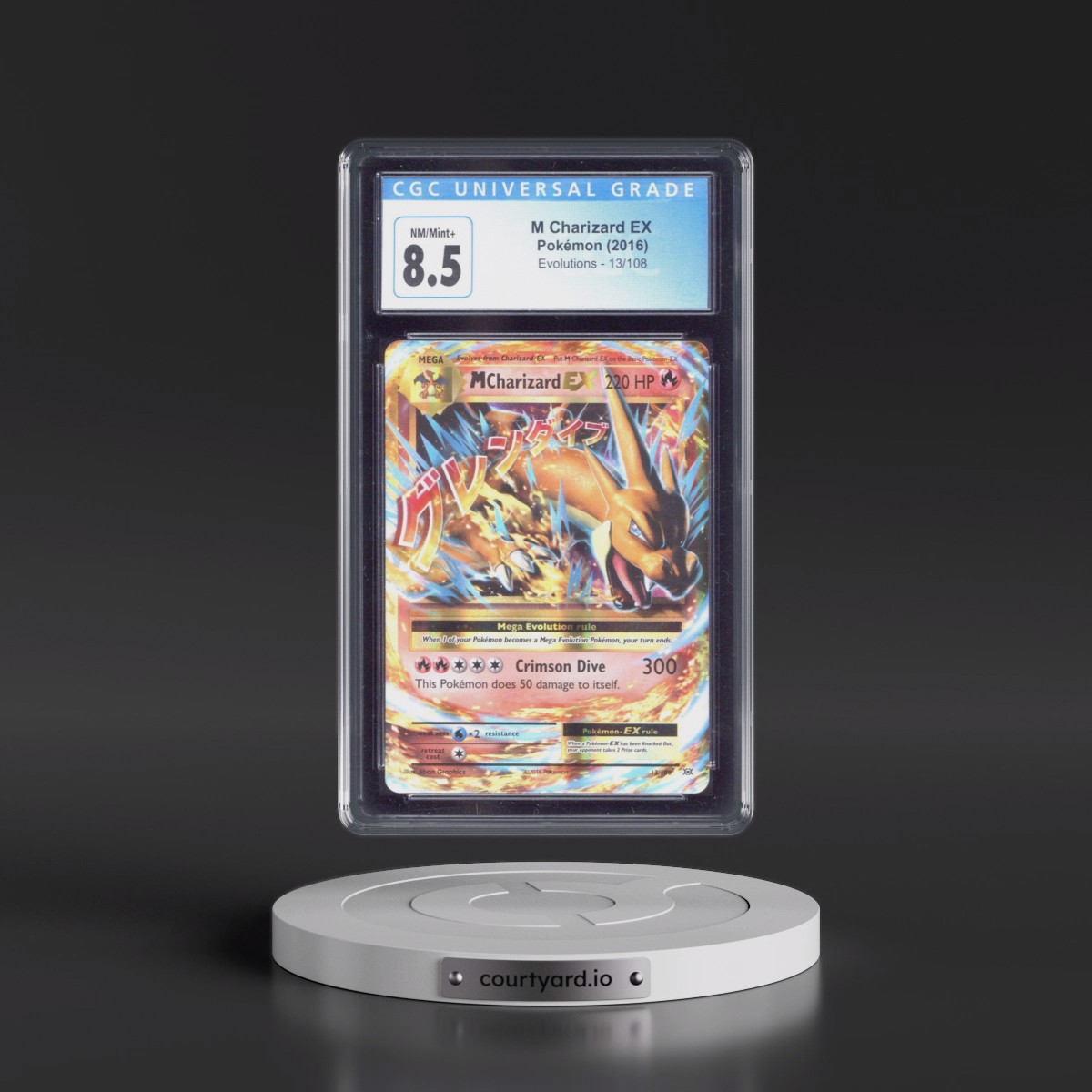 2016 Evolutions #13/108 M Charizard EX - Holo (CGC 8.5 NM-MT+)