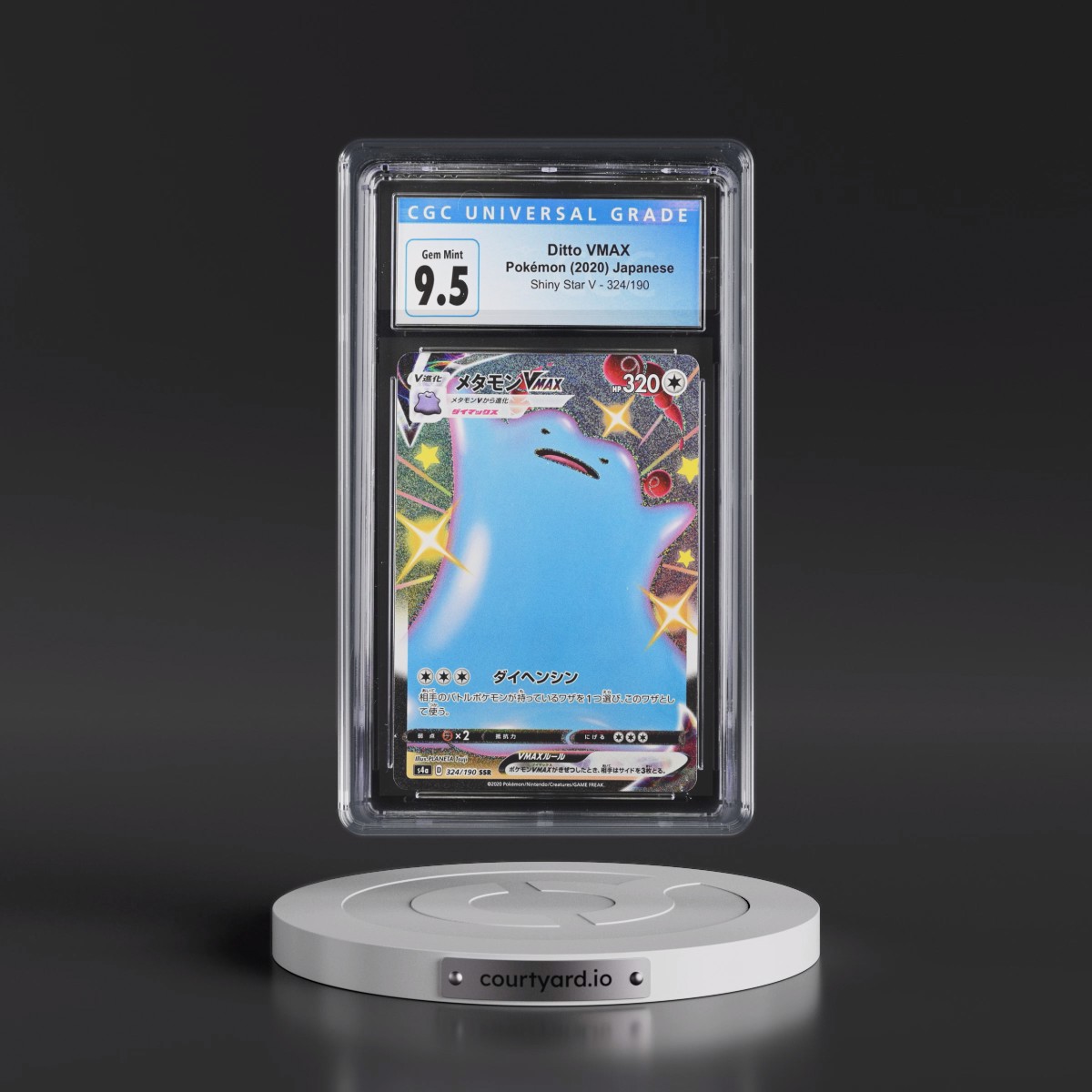 2020 Shiny Star V #324/190 Ditto VMAX - Shiny Super Rare Holo (CGC 10 GEM MINT)
