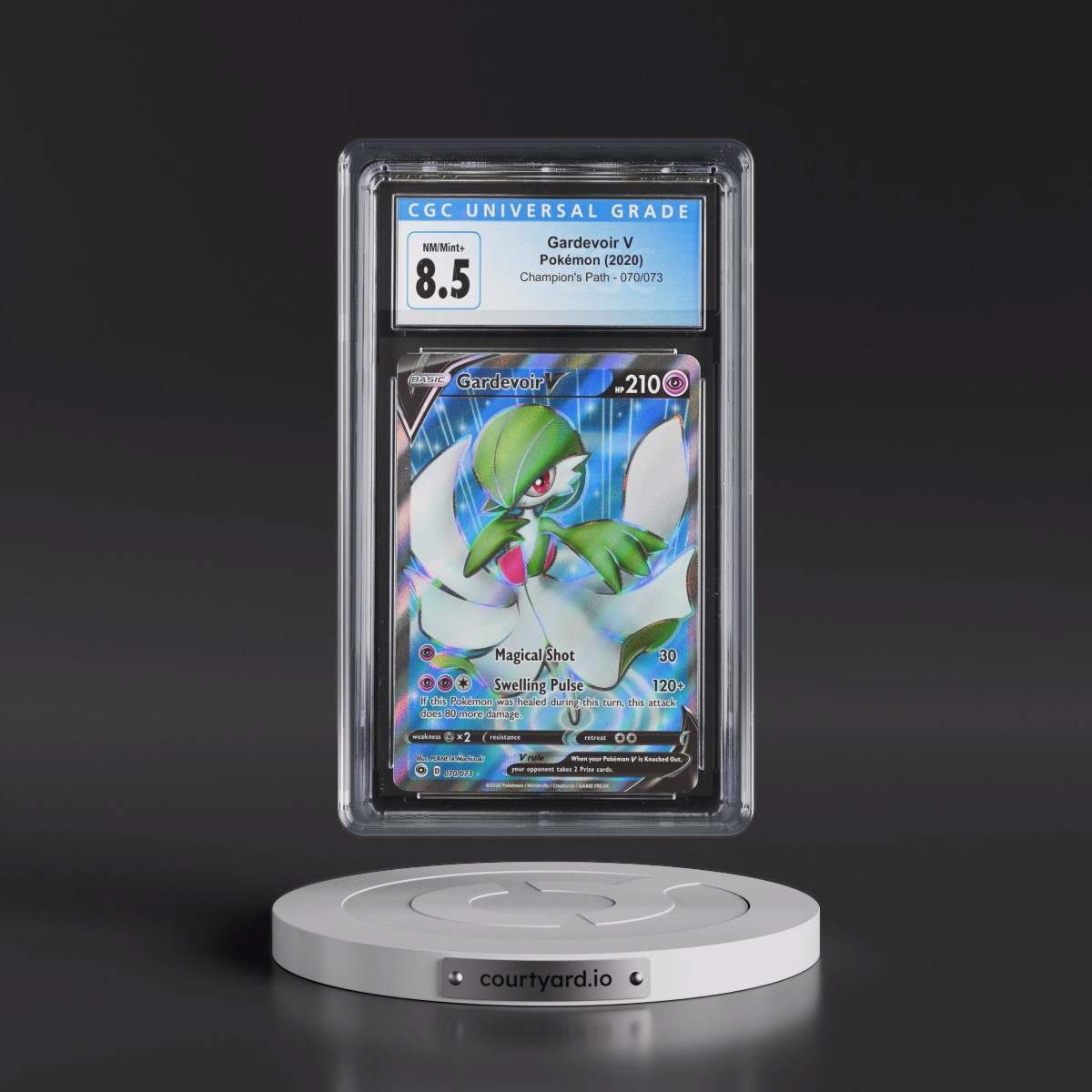 2020 Champion's Path #070/073 Gardevoir V - Ultra Rare Holo (CGC 8.5 NM-MT+)
