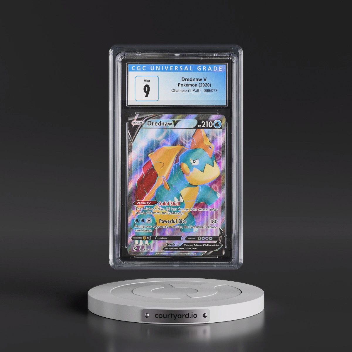 2020 Champion's Path #069/073 Drednaw V - Ultra Rare Holo (CGC 9 MINT)