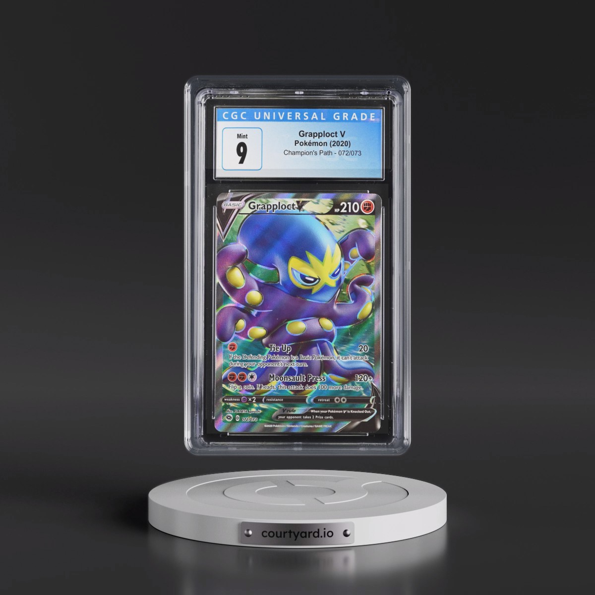2020 Champion's Path #072/073 Grapploct V - Ultra Rare Holo (CGC 9 MINT)
