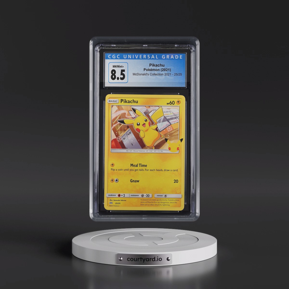 2021 McDonald's Collection 2021 #25/25 Pikachu - (Non-Holo) (CGC 8.5 NM-MT+)