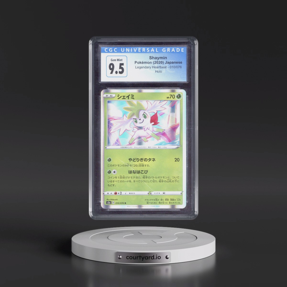 2020 Legendary Heartbeat #010/076 Shaymin - Holo (CGC 10 GEM MINT)