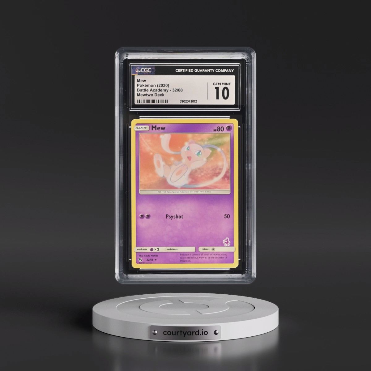 2019 Battle Academy #32/68 Mew - Mewtwo Deck (CGC 10 GEM MINT)