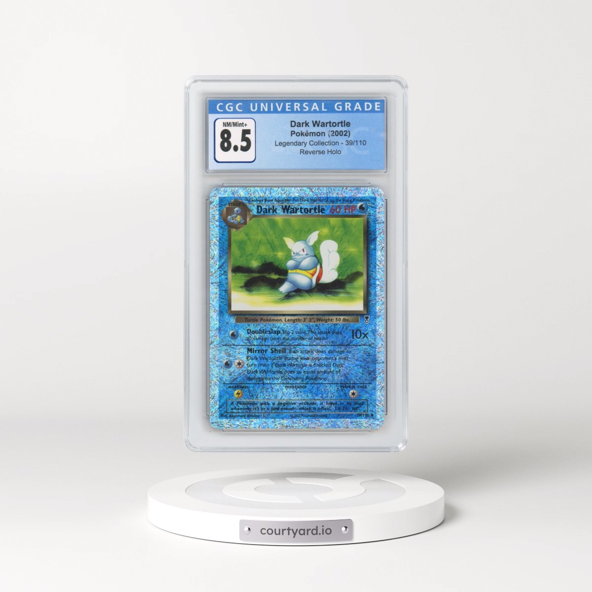 2002 Legendary Collection #39/110 Dark Wartortle - Reverse Holo (CGC 8.5 NM-MT+)