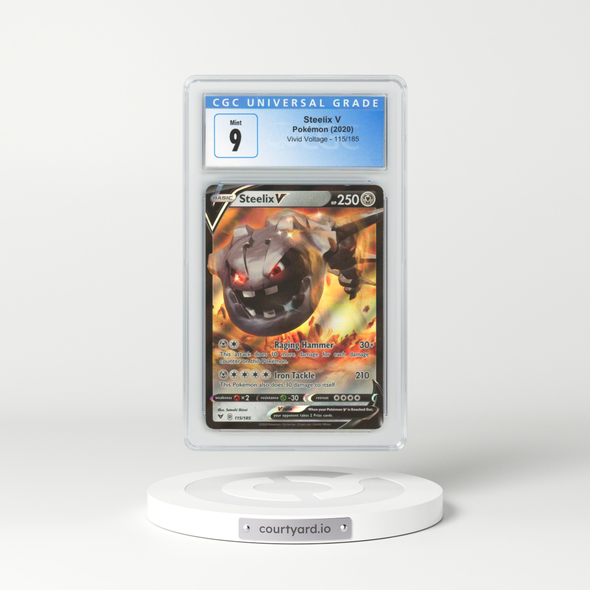 2020 Vivid Voltage #115 Steelix V - Holo (CGC 9 MINT)